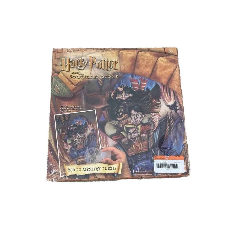 VTG Harry Potter and The Sorcerers Stone 300 Piece Mystery Puzzle w/Decoder 2000
